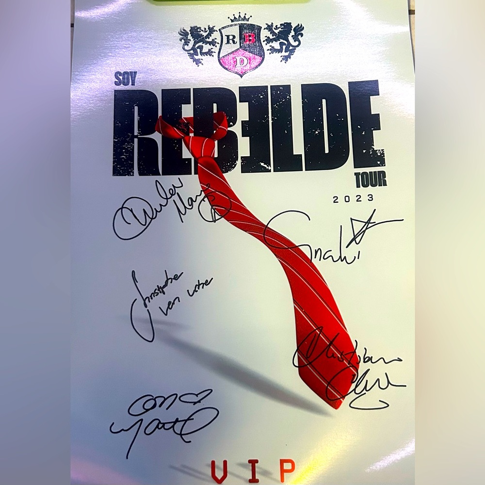 RBD signed poster/ poster firmado